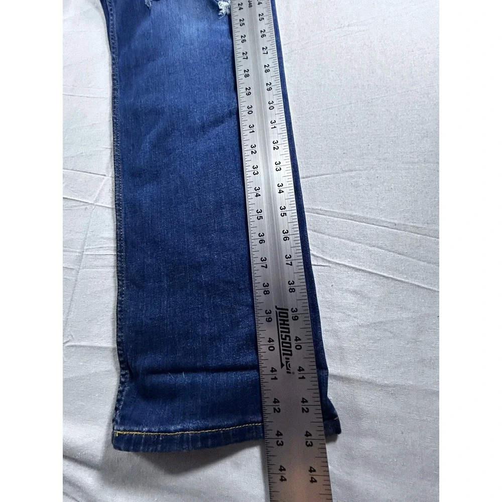 Levis 511 Slim Fit Distressed Ripped Blue Denim Jeans Mens 40x31‎ Dark Wash